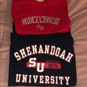 Bundle of two Shenandoah University shirts.